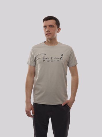 Футболка чоловіча L Світло-сірий TREND LINE (719931-L) 719931-L фото