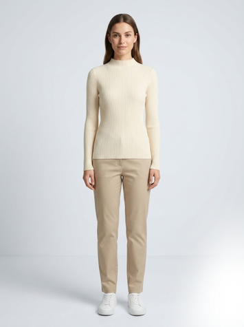 Гольф в'язаний жіночий OneSize Молочний SANLY (728508-OneSize) 728508-OneSize фото