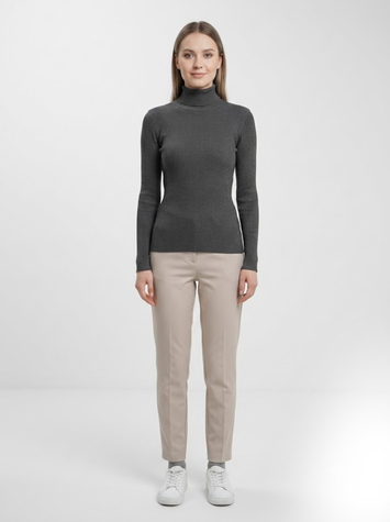 Гольф в'язаний жіночий OneSize Сірий SANLY (728512-OneSize) 728512-OneSize фото