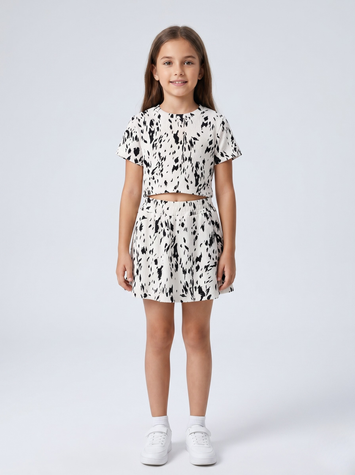 Костюм с шортами для девочки подростка 128 Белый TOP STYLE (733504-128) 733504-128 фото