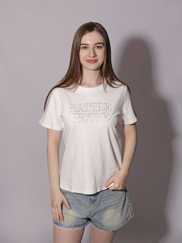 Футболка жіноча OneSize Білий FASHION (711230-OneSize) 711230-OneSize фото