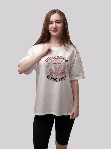 Футболка жіноча OneSize Білий (716048-OneSize) 716048-OneSize фото