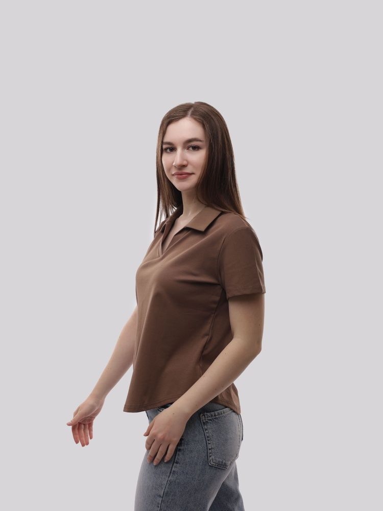 Поло женское OneSize Темно-коричневий (710789-OneSize) 710789-OneSize фото
